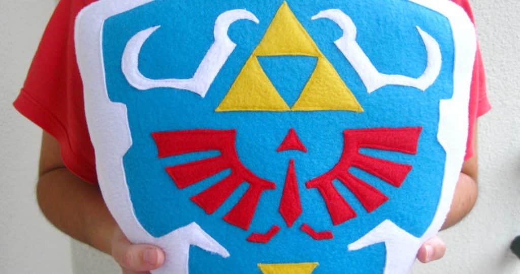 hyrule shield pillow