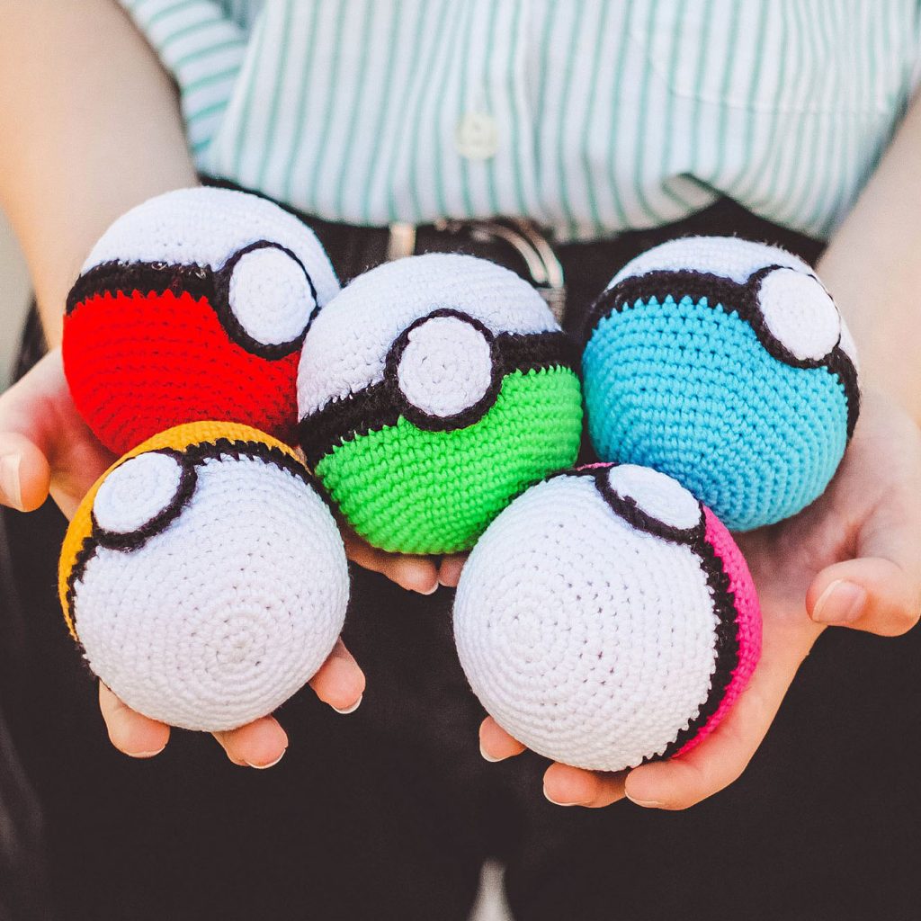 Crocheted Pokeballs Shut Up And Take My Yen