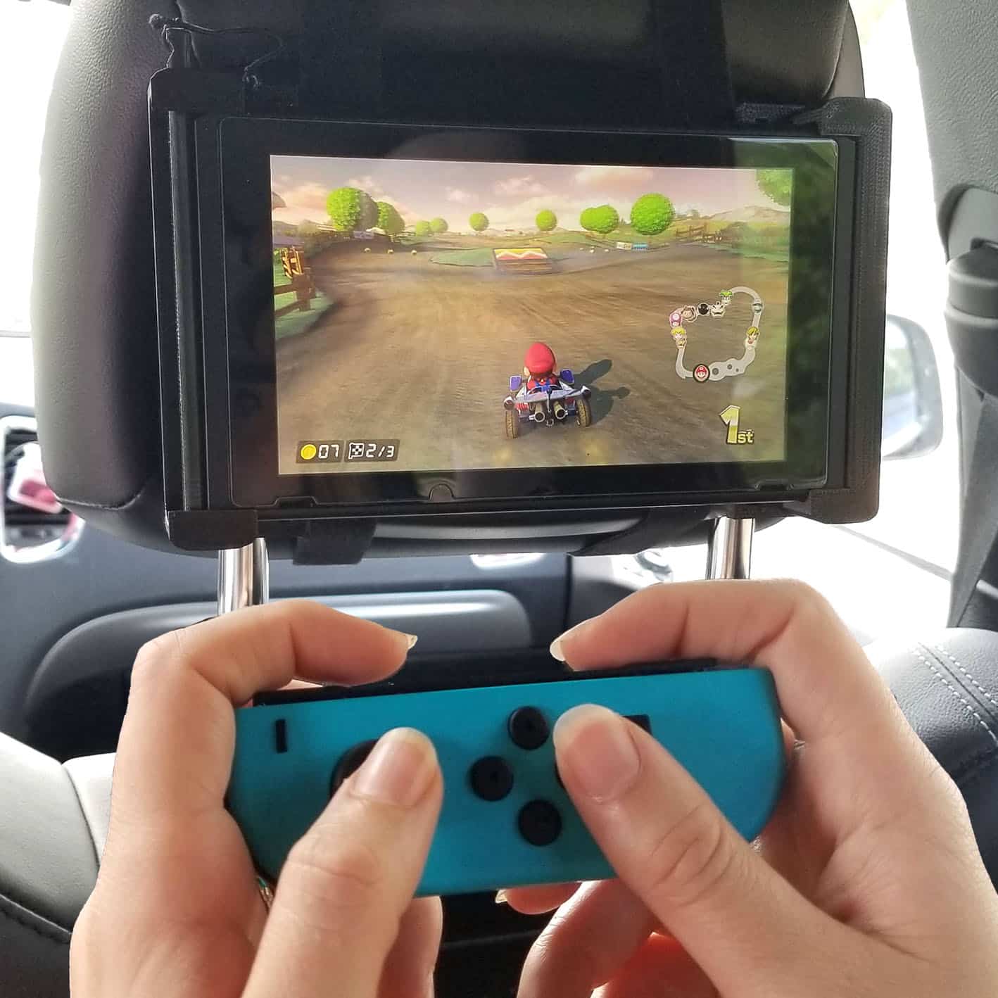 nintendo switch in the car