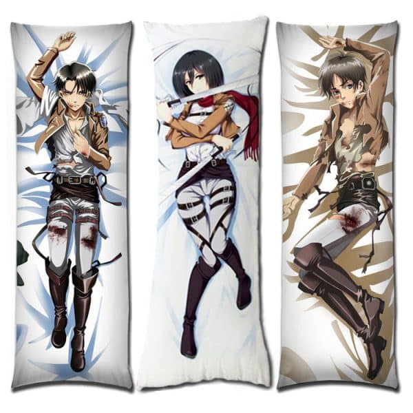 Attack on Titan Body Pillow Case Dakimakura Cover Shut Up And Take My Yen : Anime & Gaming Merchandise