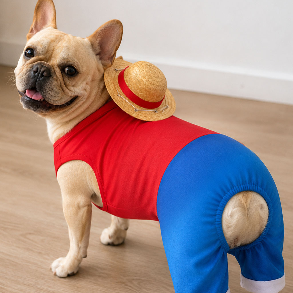 One Piece Luffy Dog Outfit