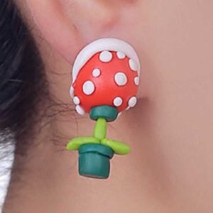 Super Mario Piranha Plant Earrings