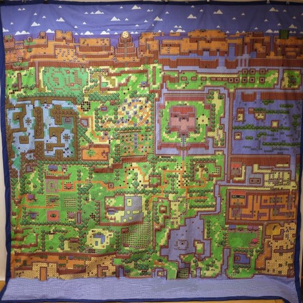 Zelda World Map Bed Sheet Legend of Zelda Shut Up And Take My Yen : Anime & Gaming Merchandise