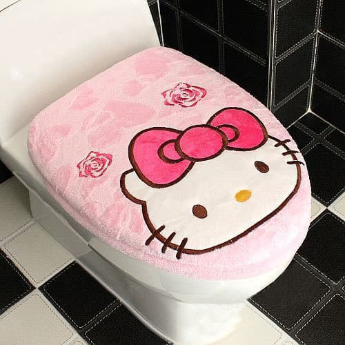 Hello Kitty Toilet Seat Cover Shut Up And Take My Yen : Anime & Gaming Merchandise