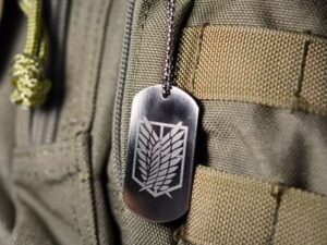 Attack On Titan Wings of Freedom Dog Tag Necklace Shut Up And Take My Yen : Anime & Gaming Merchandise