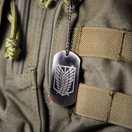 Attack On Titan Wings of Freedom Dog Tag Necklace Shut Up And Take My Yen : Anime & Gaming Merchandise