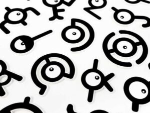 Unown Pokemon Fridge Magnets