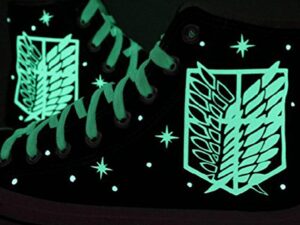 Attack On Titan Glow In The Dark Wings Of Freedom Shoes Shut Up And Take My Yen : Anime & Gaming Merchandise