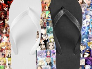 Custom Anime Flip-Flops Shut Up And Take My Yen : Anime & Gaming Merchandise