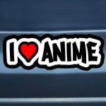 I love Anime Car Bumper Sticker Shut Up And Take My Yen : Anime & Gaming Merchandise