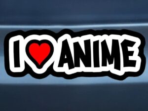 I love Anime Car Bumper Sticker Shut Up And Take My Yen : Anime & Gaming Merchandise