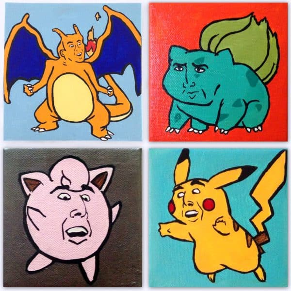 Nicolas Cage Pokemon Paintings Shut Up And Take My Yen : Anime & Gaming Merchandise