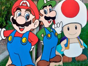 Super Mario Cutouts Shut Up And Take My Yen : Anime & Gaming Merchandise