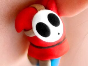 Super Mario Shy Guy Earrings