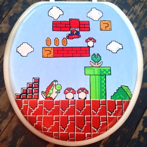 Super Mario Toilet Seat Shut Up And Take My Yen : Anime & Gaming Merchandise