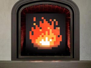 8-Bit Fireplace Shut Up And Take My Yen : Anime & Gaming Merchandise