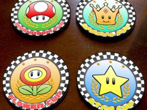 Mario Kart Cup Drink Coasters Shut Up And Take My Yen : Anime & Gaming Merchandise