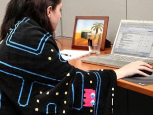 Pac-Man Fleece Blanket Shut Up And Take My Yen : Anime & Gaming Merchandise