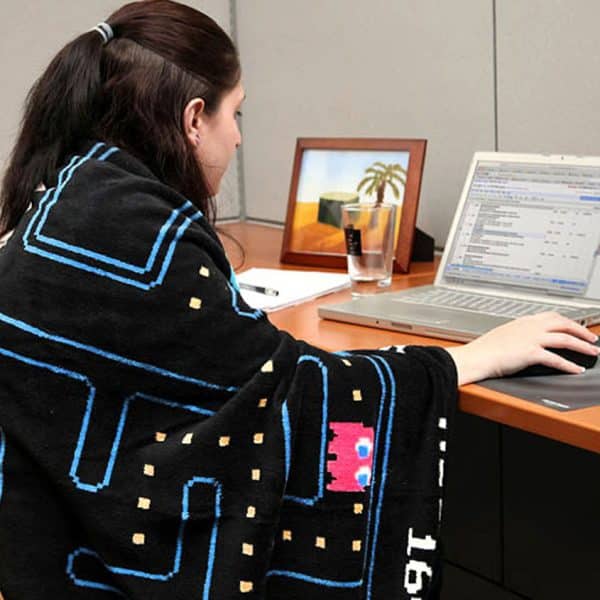 Pac-Man Fleece Blanket Shut Up And Take My Yen : Anime & Gaming Merchandise