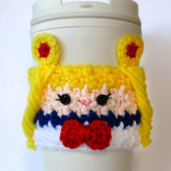 Sailor Moon Crochet Coffee Cup Cozy Shut Up And Take My Yen : Anime & Gaming Merchandise