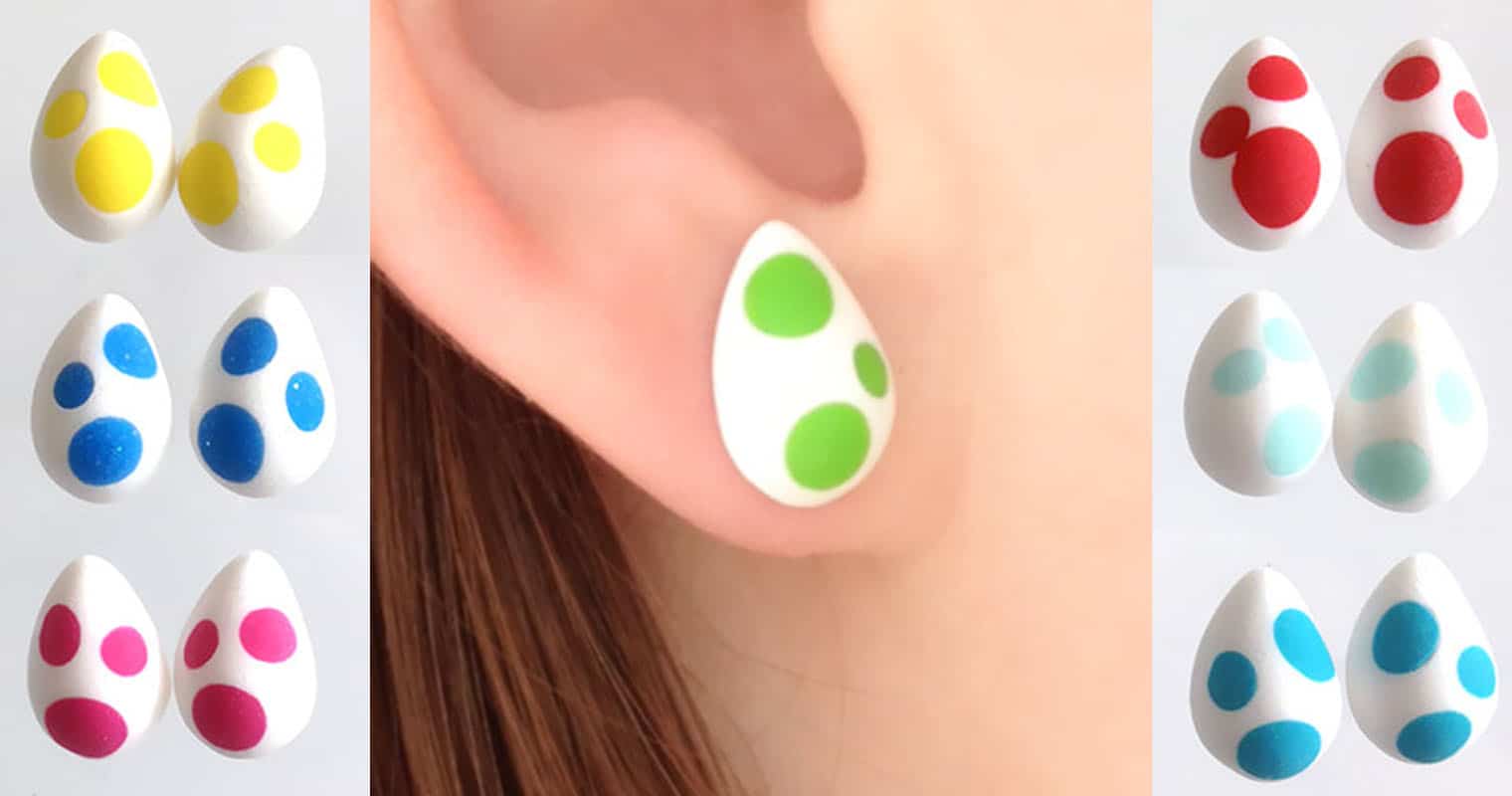 Yoshi Egg Earrings