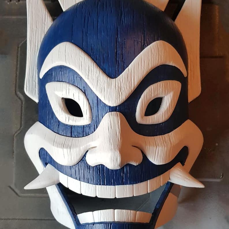 3D model Blue Spirit Mask VR  AR  lowpoly  CGTrader