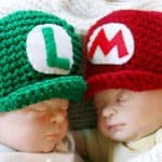 Super Mario Bros Newborn Crotchet Hat