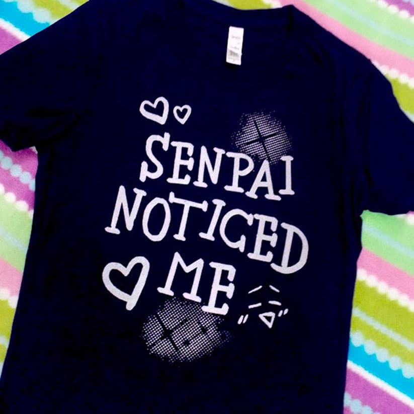 Senpai Noticed Me T-Shirt Shut Up And Take My Yen : Anime & Gaming Merchandise