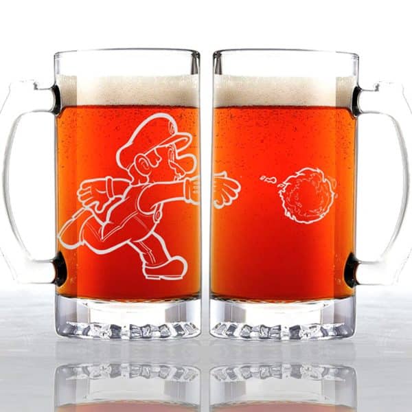 Super Mario Bros Fireball Beer Mug Shut Up And Take My Yen : Anime & Gaming Merchandise