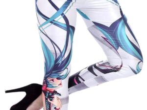 Vocaloid Hatsune Miku Leggings Shut Up And Take My Yen : Anime & Gaming Merchandise