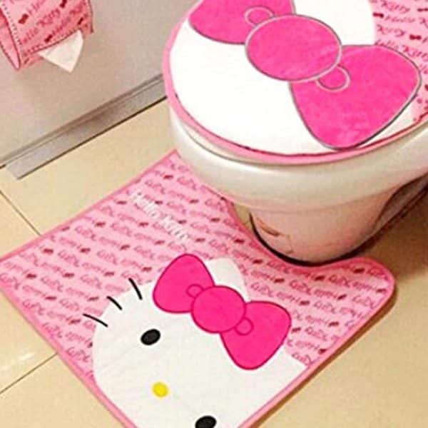 Hello Kitty Toilet Set