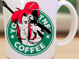 Yoko Gurren Lagann Starbucks Mug Shut Up And Take My Yen : Anime & Gaming Merchandise