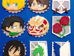 Attack On Titan Cupcake Toppers