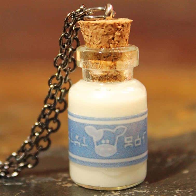 Legend of Zelda Lon Lon Milk Bottle Necklace