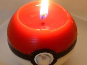 Pokeball Candle