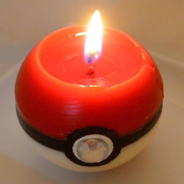 Pokeball Candle