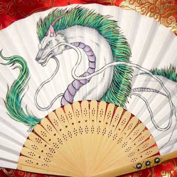 Spirited Away Haku Paper Fan