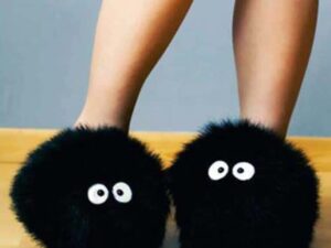 Totoro Soot Sprite Slippers