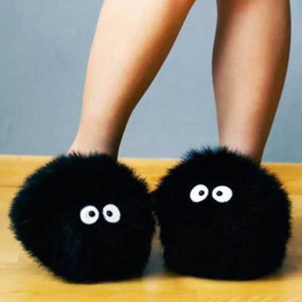 Totoro Soot Sprite Slippers