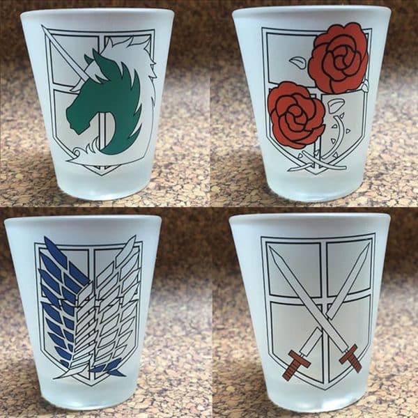 Attack On Titan Shot Glasses