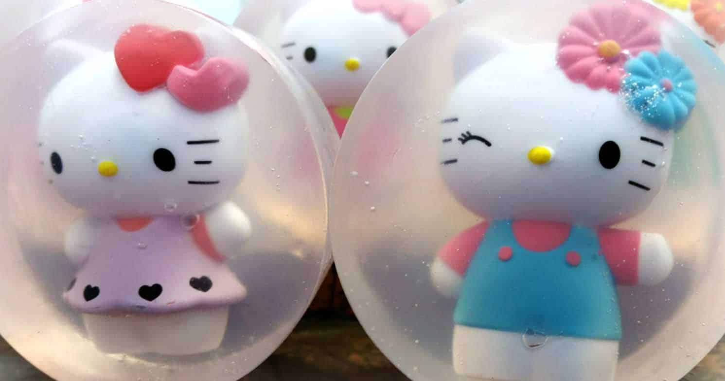 Hello Kitty Soap With Toy Inside