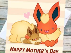 Pokemon Mothers Day Cards