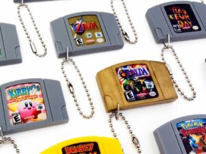 Nintendo 64 Cartridge Keychain