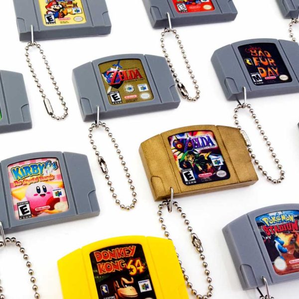 Nintendo 64 Cartridge Keychain