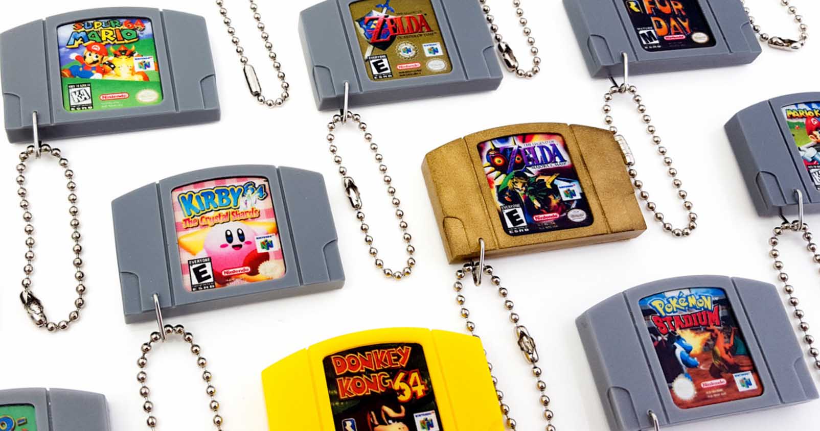 Nintendo 64 Cartridge Keychain