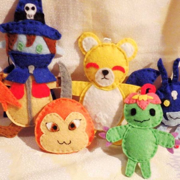 Digimon Felt Charms