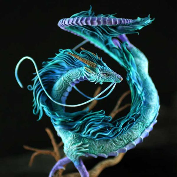 Spirited Away Haku Sculpture