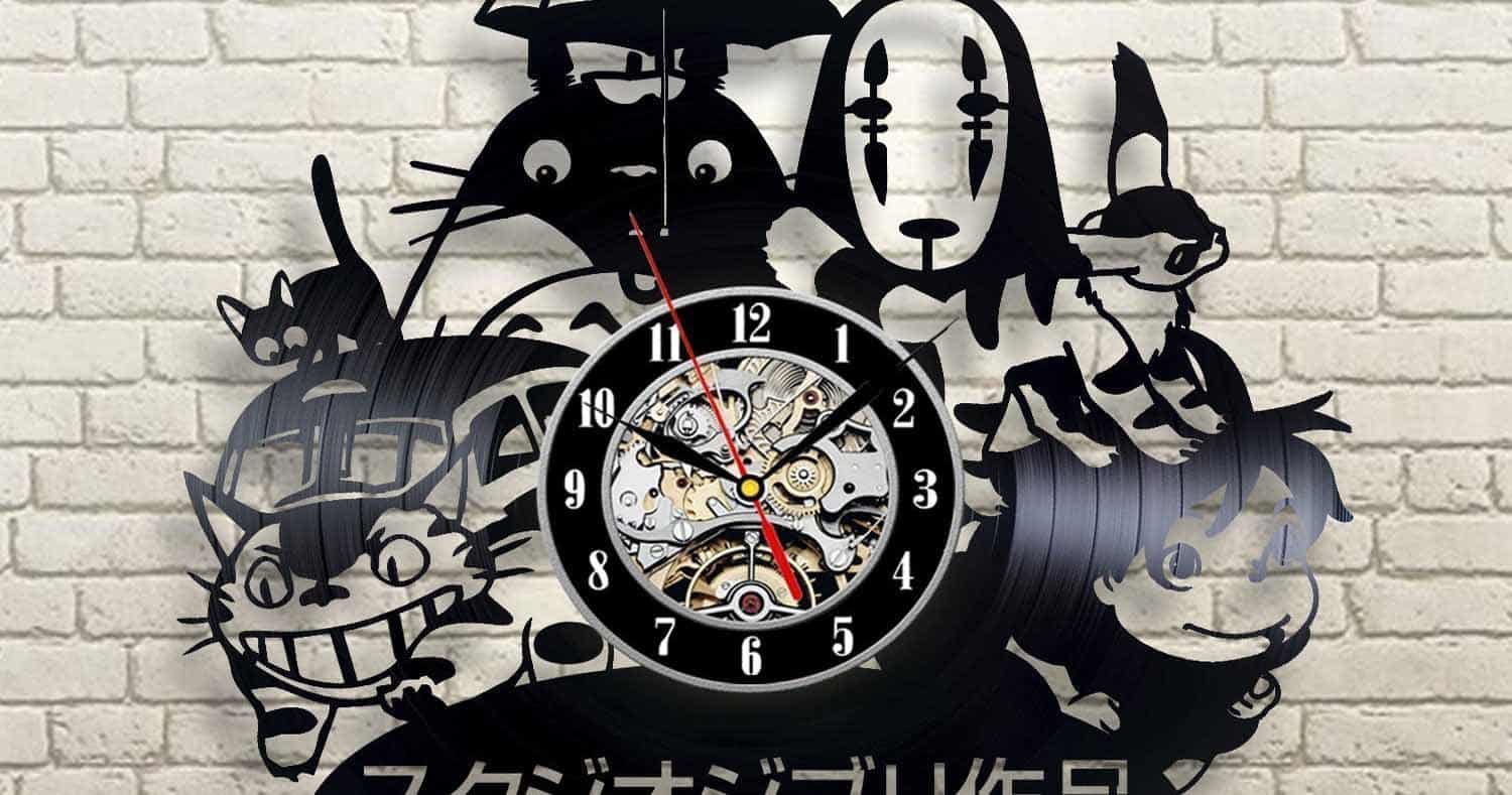 Studio Ghibli Vinyl Record Wall Clock
