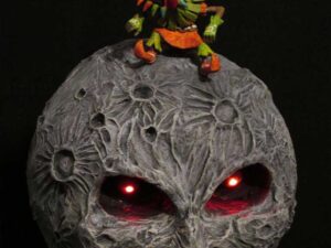 Legend of Zelda Skull Kid Moon Sculpture