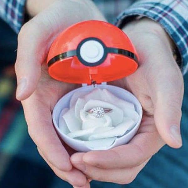 Pokeball Engagement Ring Box